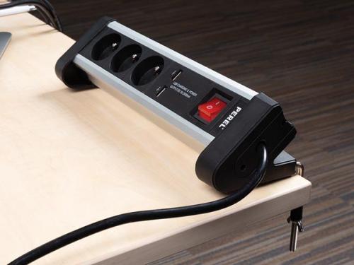 MULTIPRISE DE TABLE - 3 PRISES - 2 PORTS USB 19.90 € TTC